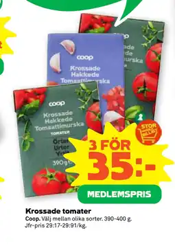 Stora Coop Krossade tomater erbjuda
