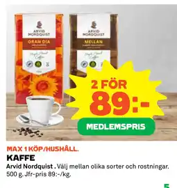 Coop KAFFE erbjuda