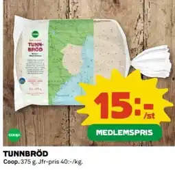 Coop TUNNBRÖD erbjuda