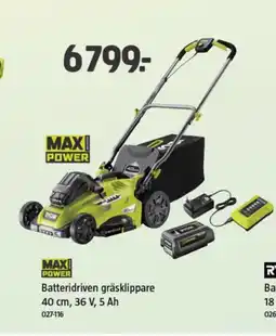Jula Ryobi gräsklippare erbjuda
