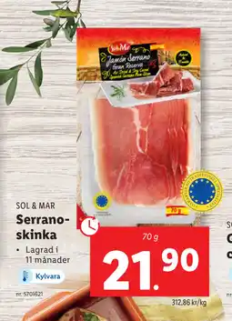 Lidl Serranoskinka erbjuda