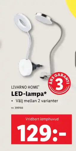 Lidl LED-lampa erbjuda