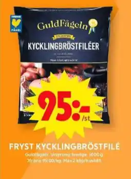 ICA Maxi Guldfågeln kycklingbröstfilé erbjuda