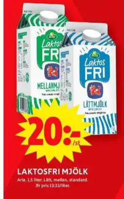 ICA Maxi Arla lättmjölk erbjuda