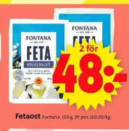ICA Supermarket Fontana fetaost erbjuda