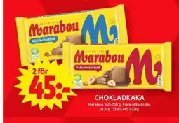 ICA Maxi Marabou chokladkaka mjölkchoklad erbjuda