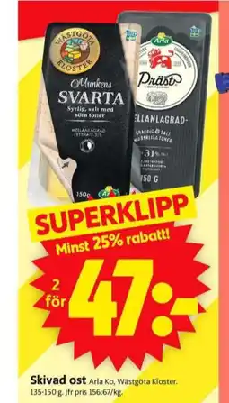 ICA Supermarket Arla skivad prästost erbjuda