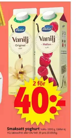 ICA Supermarket Valio yoghurt erbjuda