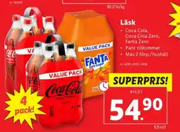Lidl Coca cola läskedryck erbjuda