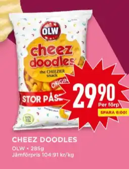 Willys Olw ostbågar cheez doodles erbjuda