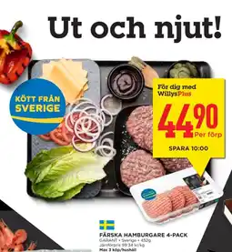Willys Hemma Garant hamburgare erbjuda