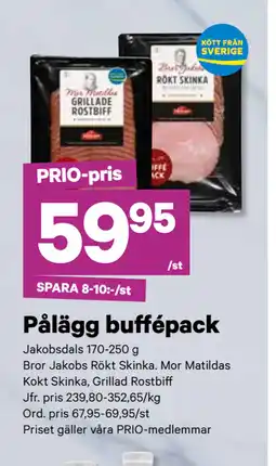 City Gross Pålägg buffépack erbjuda