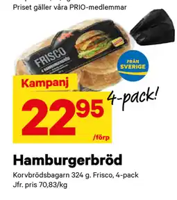 City Gross Hamburgerbröd erbjuda
