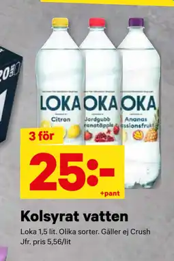 City Gross Kolsyrat vatten erbjuda