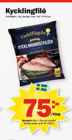 Pekås Kycklingfilé erbjuda