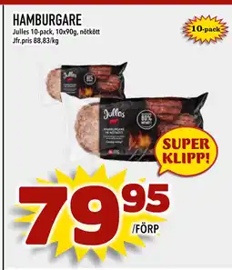 Nya Pulsen HAMBURGARE erbjuda