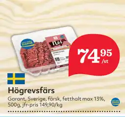 Hemköp Högrevsfärs erbjuda