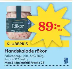 Hemköp Handskalade räkor erbjuda