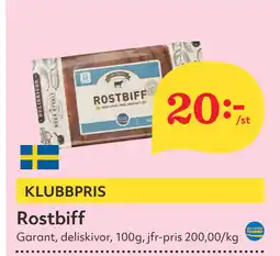 Hemköp Rostbiff erbjuda