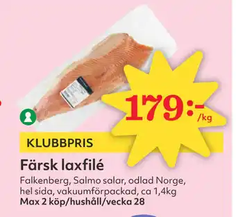 Hemköp Färsk laxfilé erbjuda