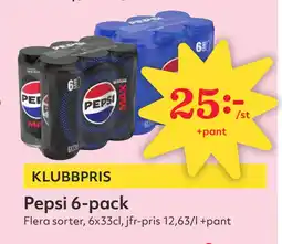 Hemköp Pepsi 6-pack erbjuda