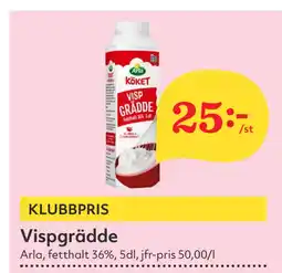 Hemköp Vispgrädde erbjuda
