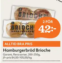 Hemköp Hamburgerbröd Brioche erbjuda