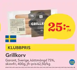 Hemköp Grillkorv erbjuda