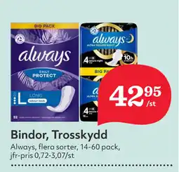 Hemköp Bindor, Trosskydd erbjuda