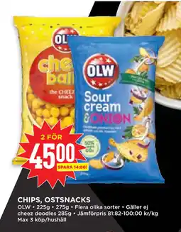 Willys Hemma CHIPS, OSTSNACKS erbjuda
