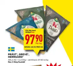 Willys PRÄST , GREVÉ , HERRGÅRD erbjuda