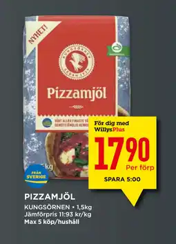 Willys PIZZAMJÖL erbjuda