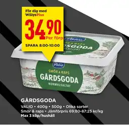Willys GÅRDSGODA erbjuda