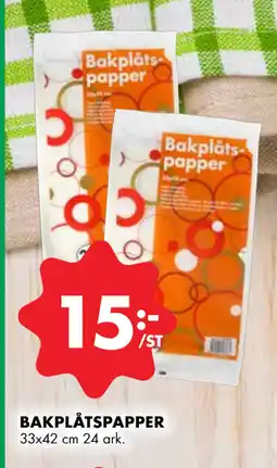 ÖoB BAKPLÅTSPAPPER erbjuda