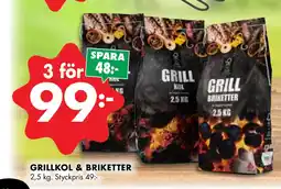 ÖoB GRILLKOL & BRIKETTER erbjuda