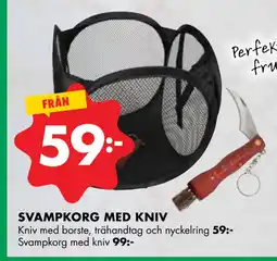 ÖoB SVAMPKORG MED KNIV erbjuda