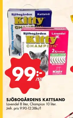 ÖoB SJÖBOGÅRDENS KATTSAND erbjuda