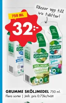 ÖoB GRUMME SKÖLJMEDEL erbjuda