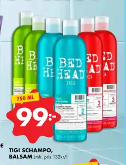 ÖoB TIGI SCHAMPO, BALSAM erbjuda