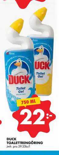 ÖoB DUCK TOALETTRENGÖRING erbjuda