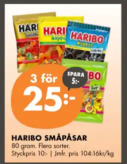 ÖoB HARIBO SMÅPÅSAR erbjuda
