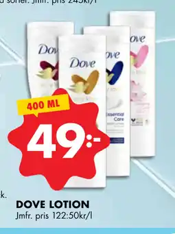 ÖoB DOVE LOTION erbjuda