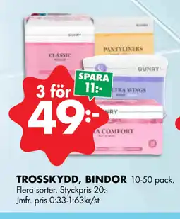 ÖoB TROSSKYDD, BINDOR erbjuda