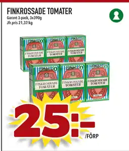 Supergrossen FINKROSSADE TOMATER erbjuda