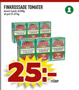 Din Mat FINKROSSADE TOMATER erbjuda