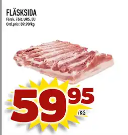 Din Mat FLÄSKSIDA erbjuda