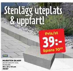 Jem&Fix MURSTEN SKARP erbjuda