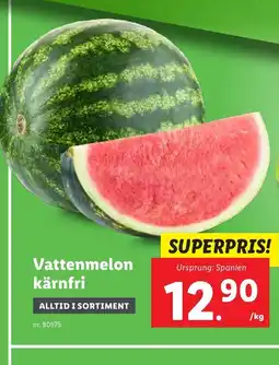Lidl Vattenmelon kärnfri erbjuda