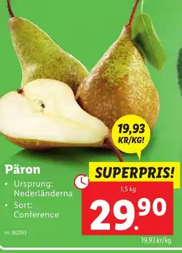 Lidl Päron erbjuda