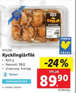 Lidl GYLLDA Kycklinglårfilé erbjuda